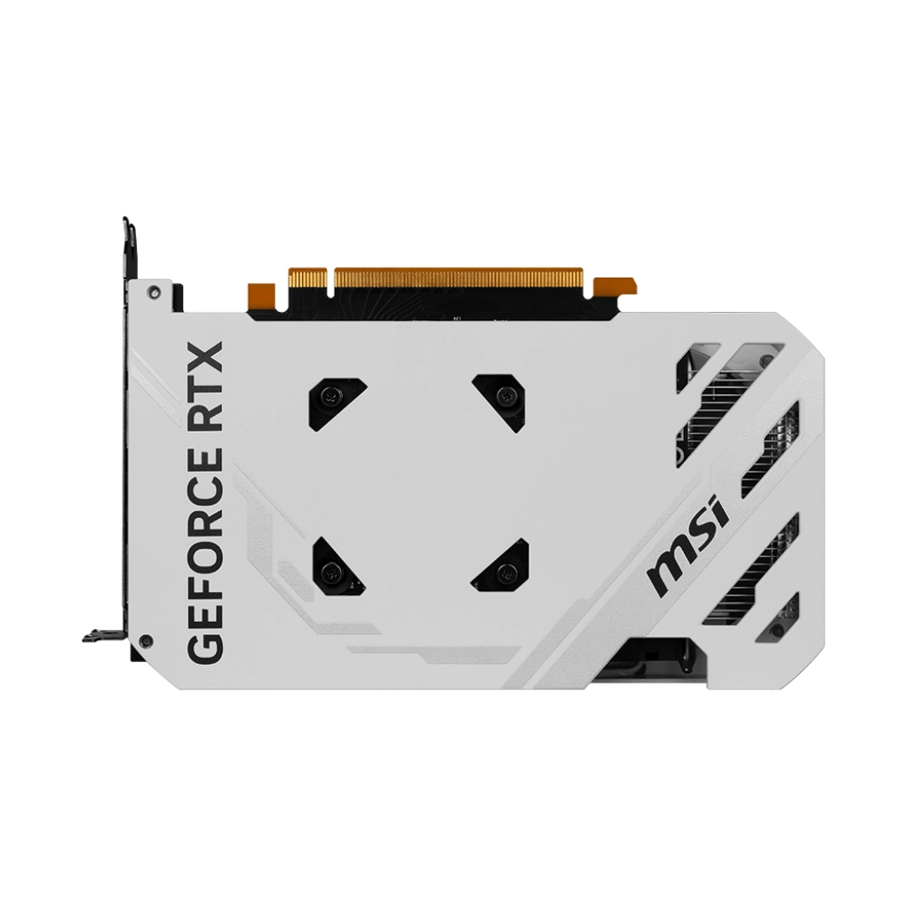 MSI Nvidia Graphic Card RTX 4060 8GB DDR6 Ventus 2X White OC Dual Fan view 4